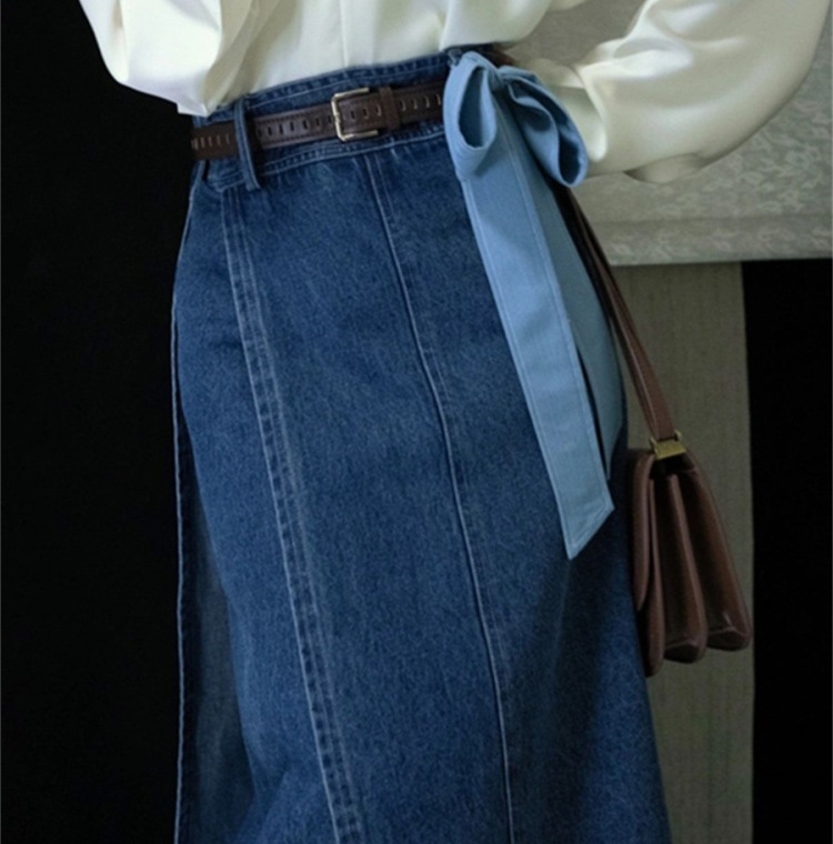 Jupes en jean pour femmes, longues, coupe trapèze, asymétriques, élégantes, avec empiècements, style vintage, délavées, effet usé, Y2K, streetwear, décontractées, été 2026