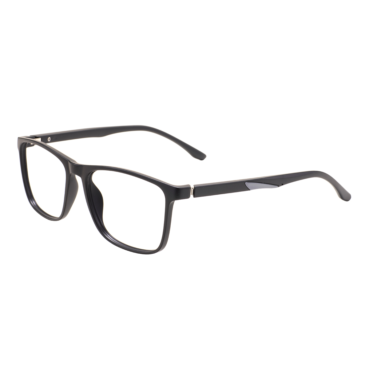 Grand cadre de lunettes rectangulaire TR90 pour hommes et femmes, monture carrée en plastique léger avec charnière à ressort pour lentille de Prescription