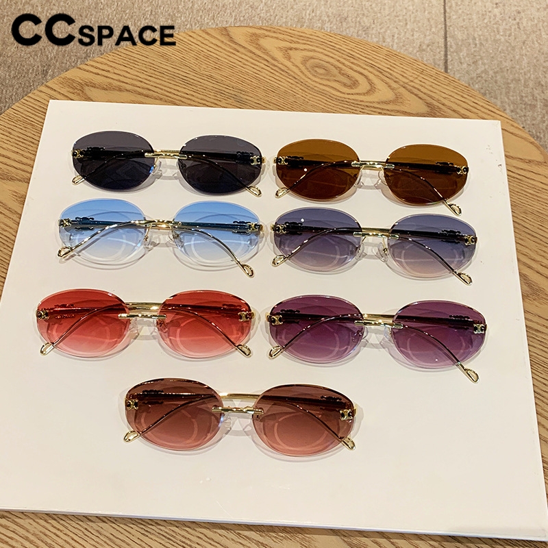 Lunettes de soleil ovales élégantes pour hommes et femmes, monture métallique, rondes, marques de luxe originales