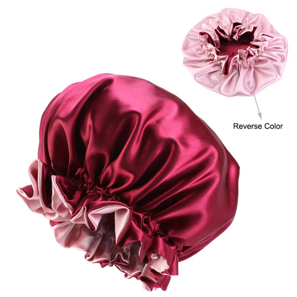 Bonnet de nuit en Satin pour femmes musulmanes, Bonnet de nuit élastique pour la Protection des cheveux, couvre-tête réglable