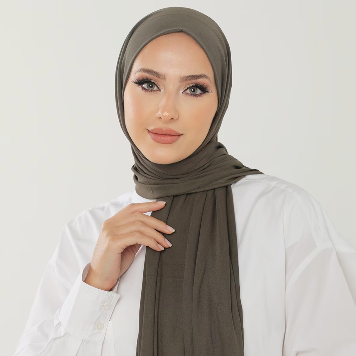 Musulman plaine Hijab coton extensible Premium coton écharpe matériau doux châles de prière femmes musulman coton Hijab