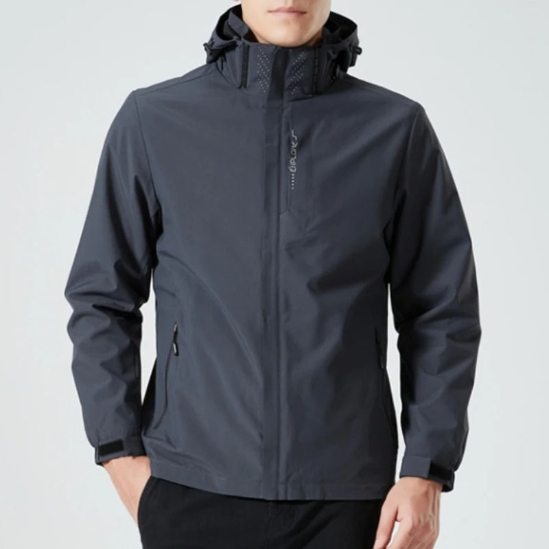 Veste d'extérieur à capuche pour hommes, coupe-vent imperméable, pour escalade, randonnée, poinçonnage, vêtements masculins, offre spéciale, automne et printemps