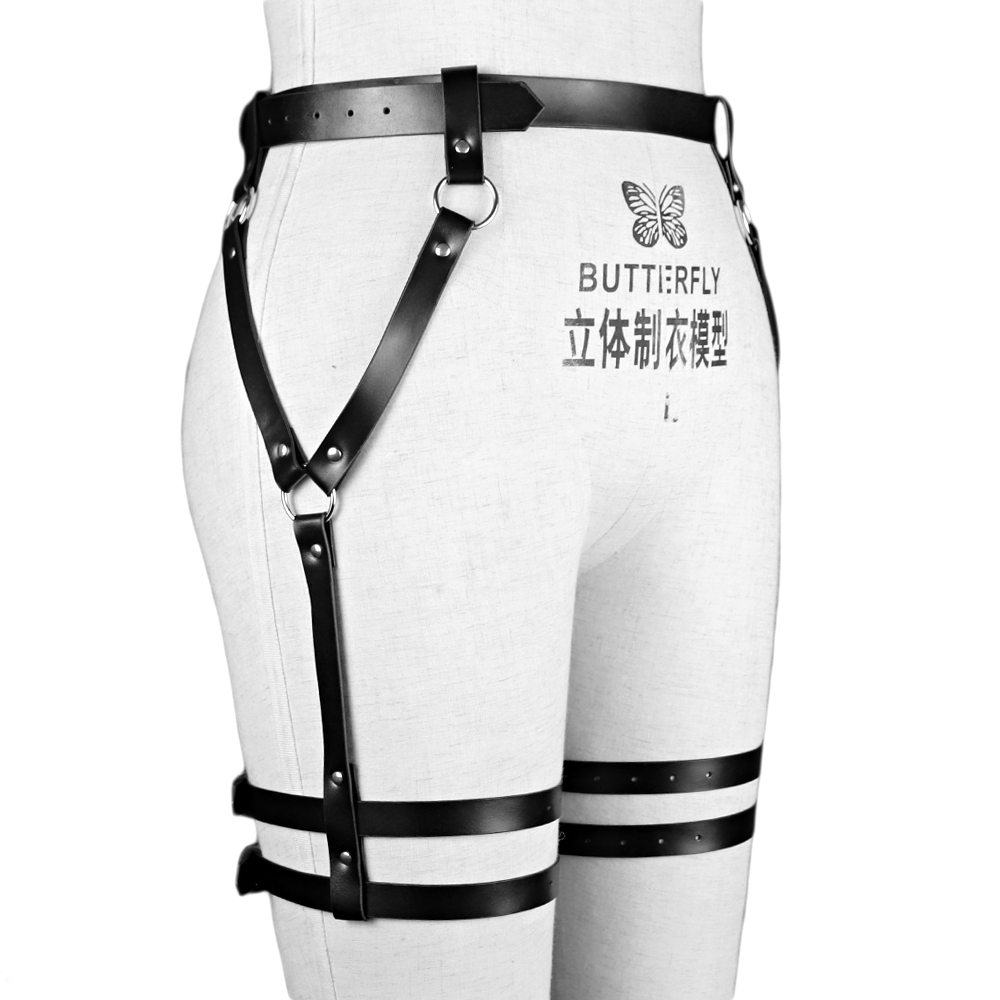 Chaînes de taille en cuir style punk, ceintures de jambe pour femmes et filles, jarretières de cuisse, harnais de corps, accessoires pour jean et pantalon
