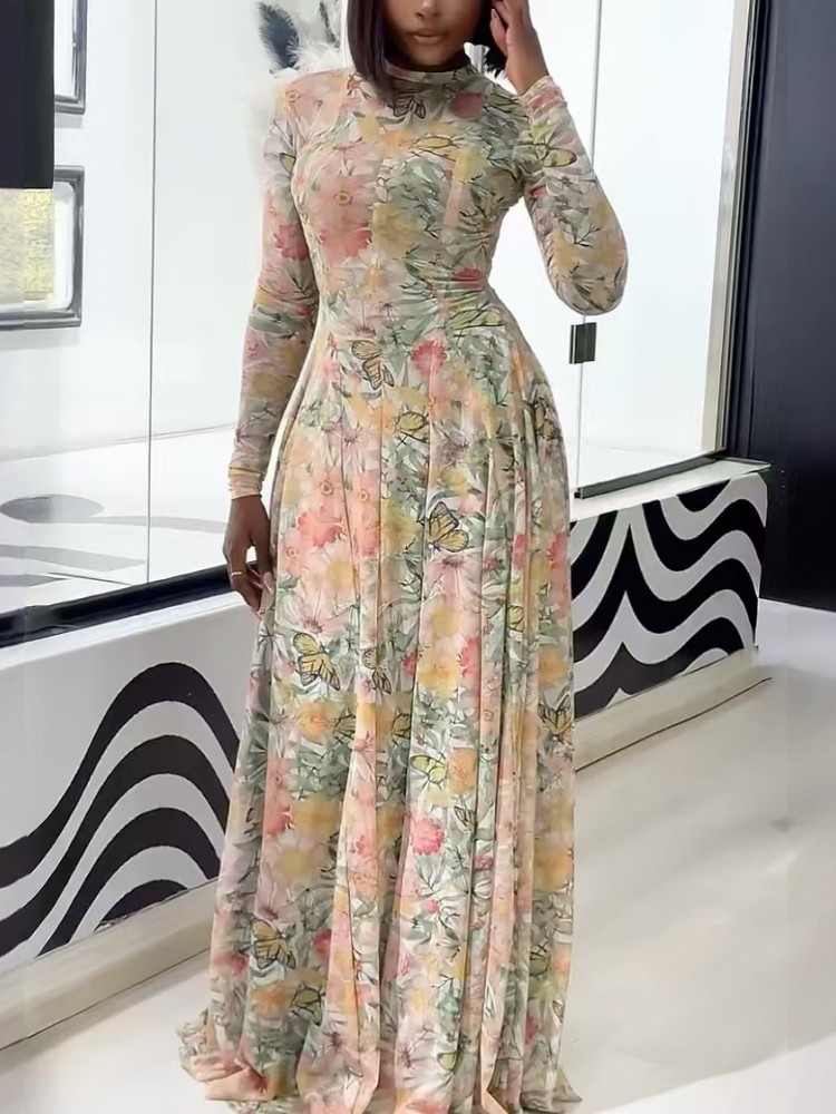 Robes africaines pour femmes, robe longue Dashiki élégante à manches longues, vêtements traditionnels africains pour dames, printemps et été