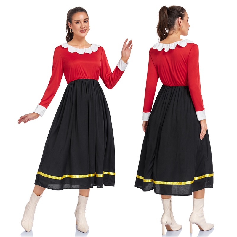Nouvelles tenues de cosplay de carnaval pour couple, costumes classiques de Popeye, tenues de jeu de rôle rétro pour fête à thème pour femmes et hommes adultes