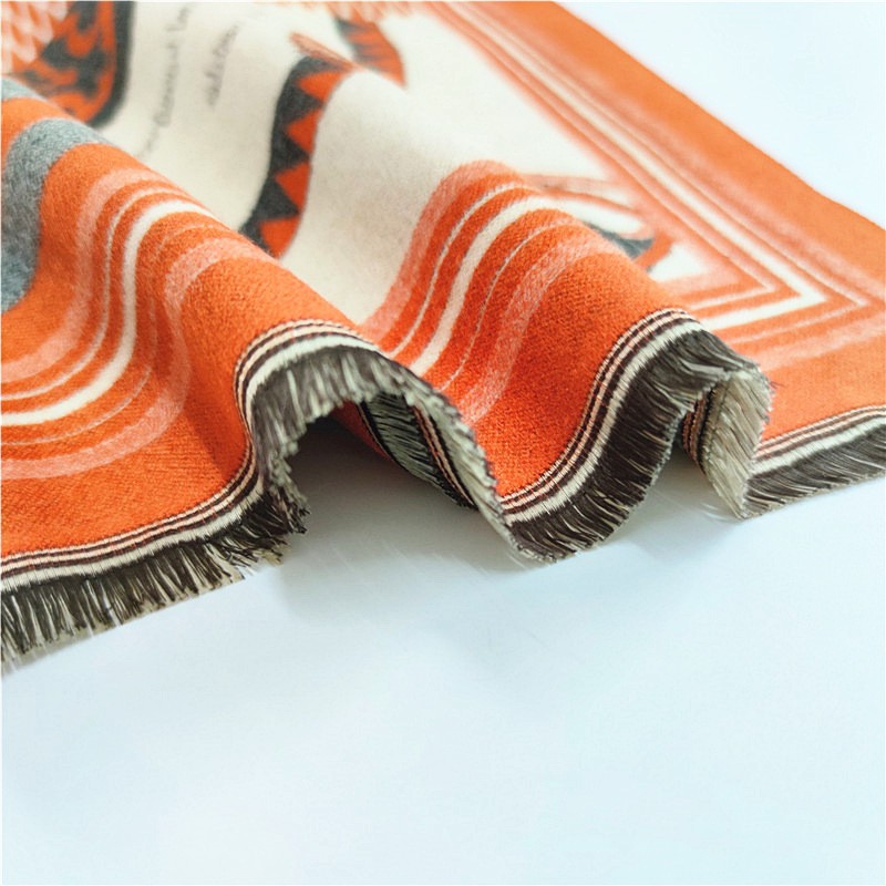 Écharpe à motif cheval pour femmes, nouvelle sensation de cachemire de luxe, grande couverture enveloppante, douce et chaude, châle de marque rétro et classique, automne et hiver