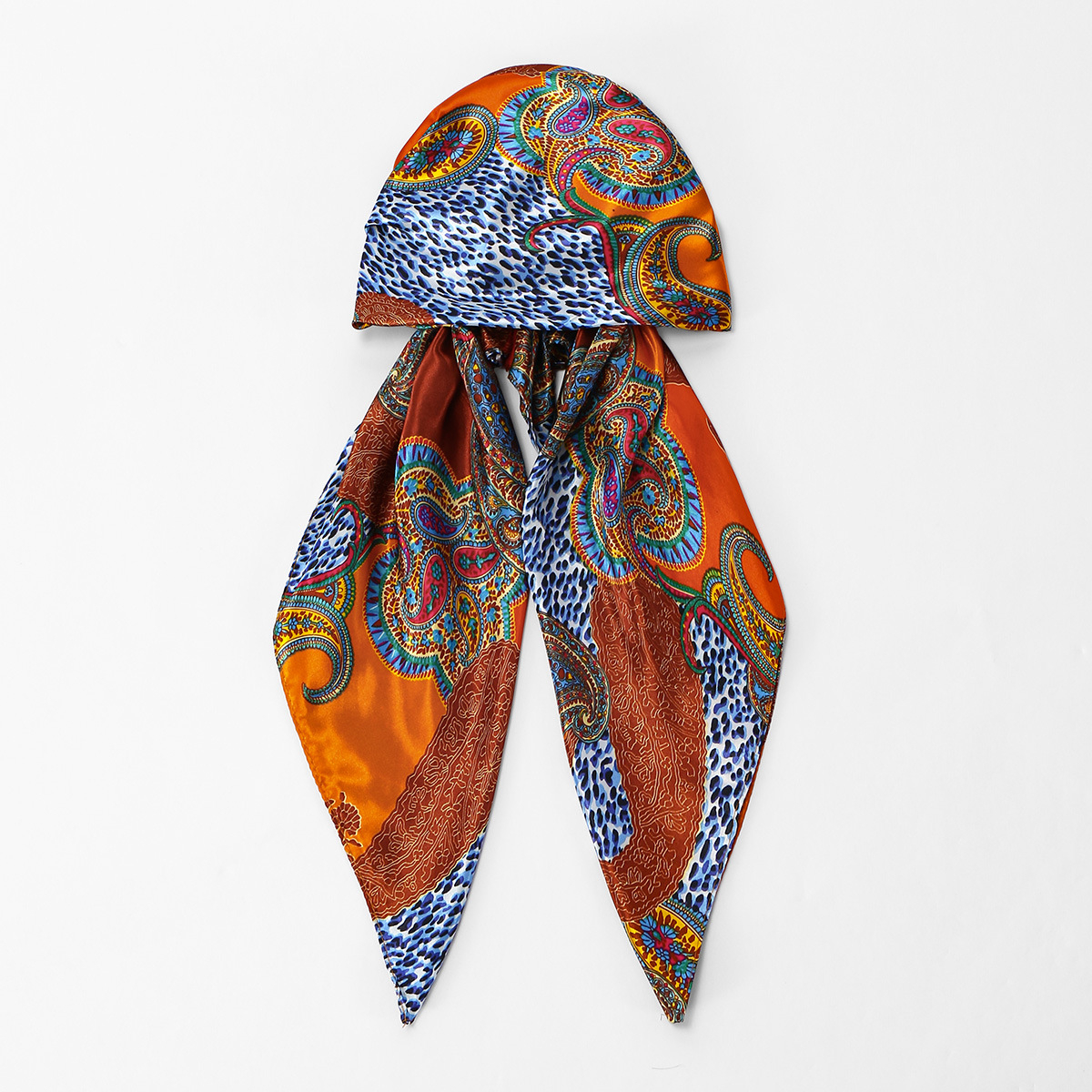 Hijab instantané musulman, bonnet imprimé, turban en satin, foulard pour dormir, bonnet élastique pour cheveux, bandana
