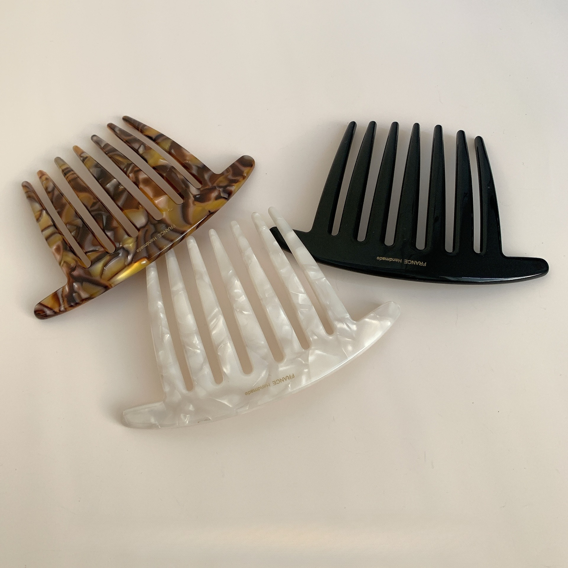 Nouvelle Pince à Cheveux Française en U 2025 avec Peigne à Boucles, Pince à Cheveux Moderne Simple à Sept Dents, Peigne Polyvalent