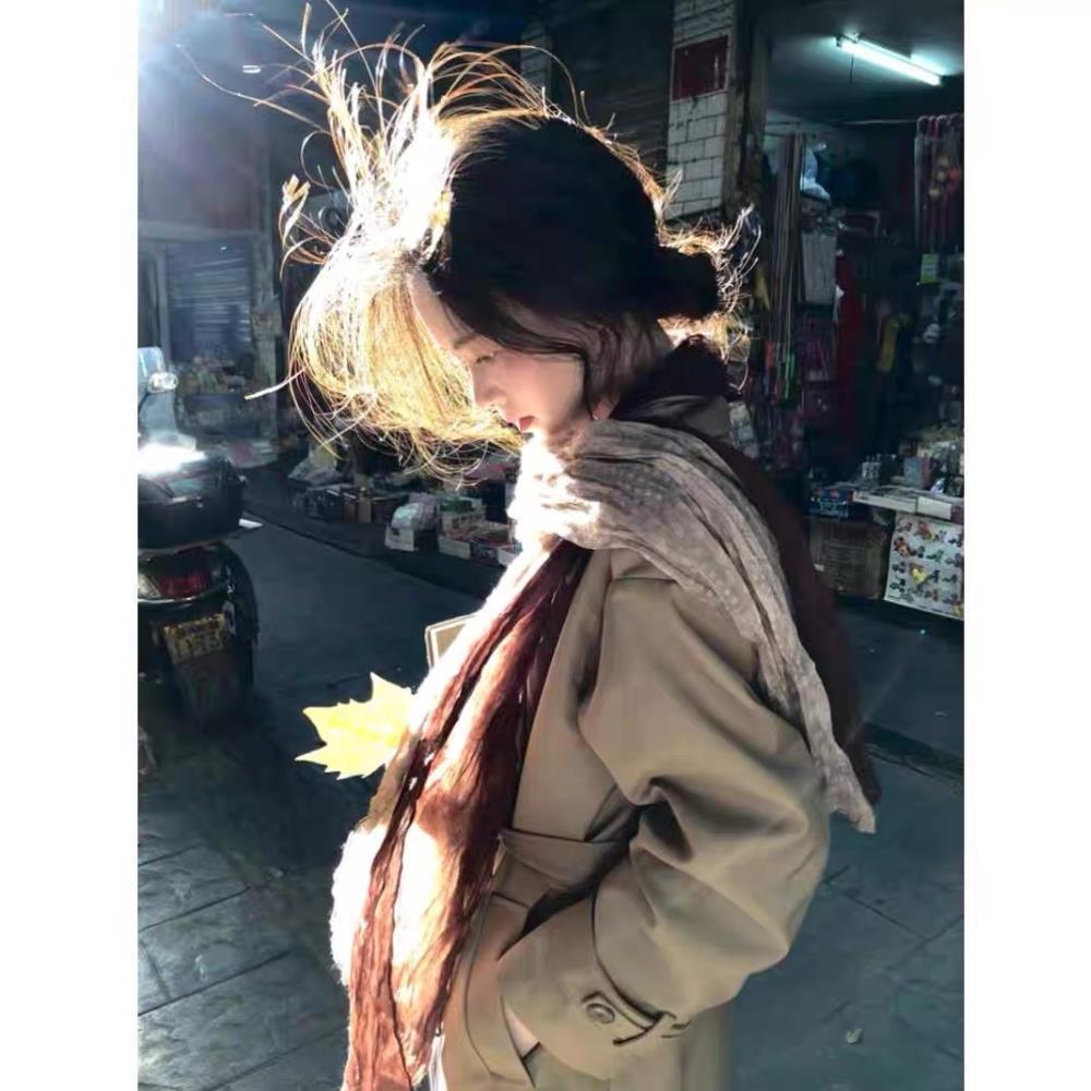 Hijab écharpe pli châle bricolage longues plis changement progressif couleur châle rétro Style ethnique coton et lin foulards femmes longue écharpe