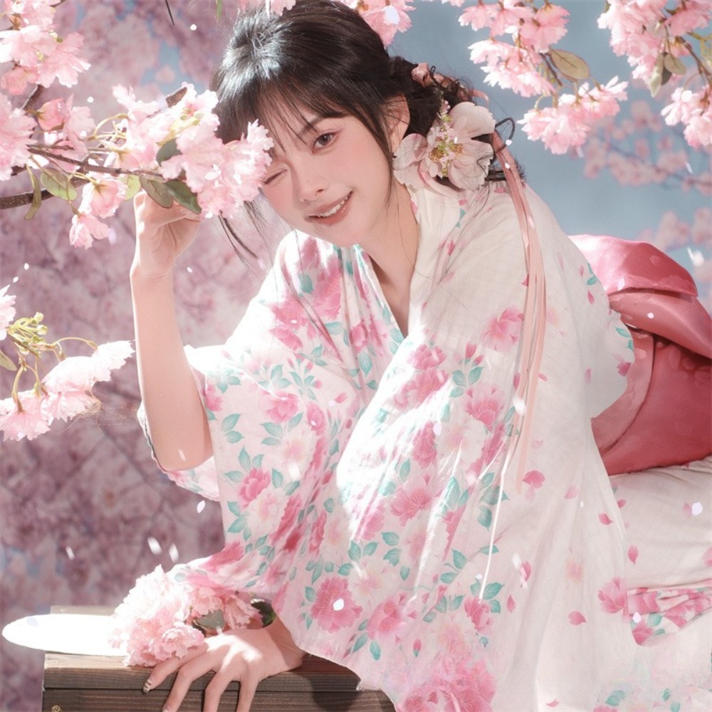 Kimono Yukata japonais rétro amélioré pour femmes, robe traditionnelle, tenue ample et élégante pour fête à thème, Halloween, Cosplay