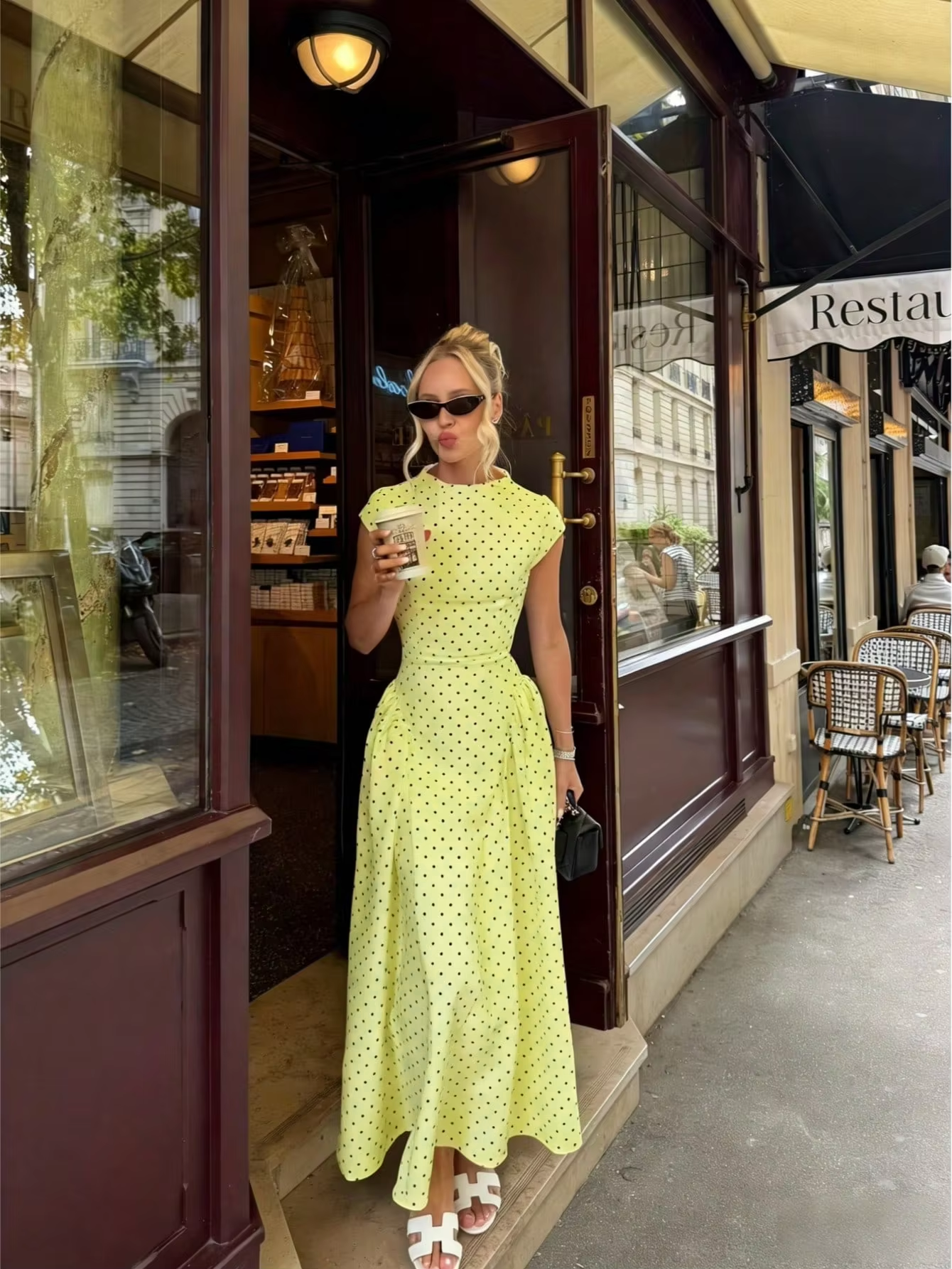 Nouvelles Robes Longues d'Été Élégantes pour Femmes – Version Améliorée, Décontractées à Pois, Robe de Soirée Gracieuse, Robes Décontractées Ajustées pour Vacances