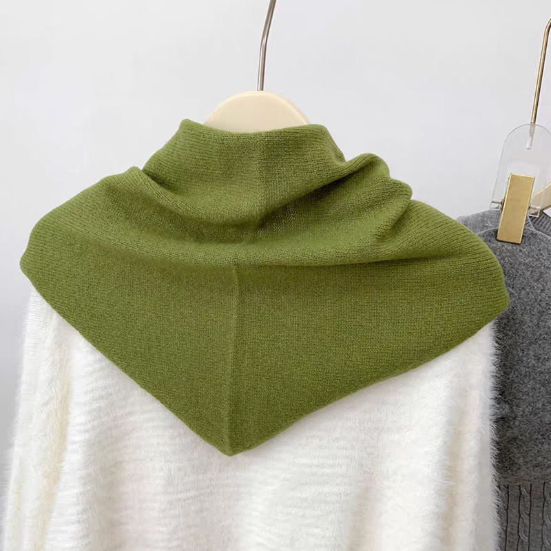 Écharpe triangulaire tricotée en laine de Niche de Style coréen britannique pour femmes, foulard tricoté, écharpe tricotée chaude multifonctionnelle