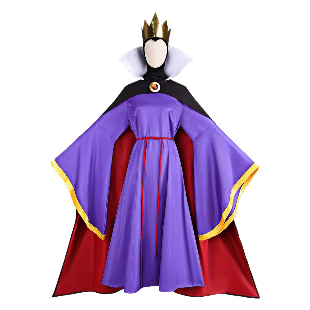Costume de Cosplay Reine Maléfique, Robe de Spectacle Théâtral, Tenue de Reine Méchante pour Adulte, Déguisement de Carnaval d'Halloween