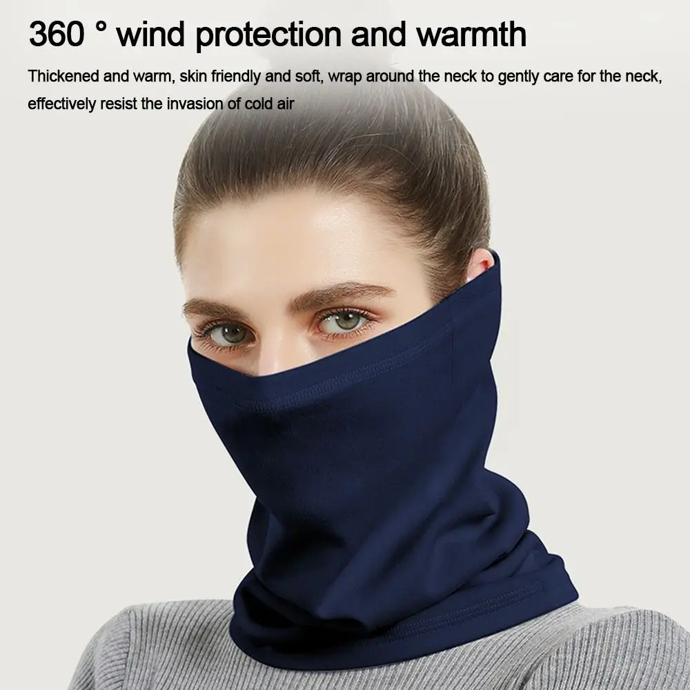 Hommes femmes Sports d'hiver Bandana course Dralon thermique cou plus chaud Ski randonnée cyclisme équitation Snowboard écharpe coupe-vent couvre-chef