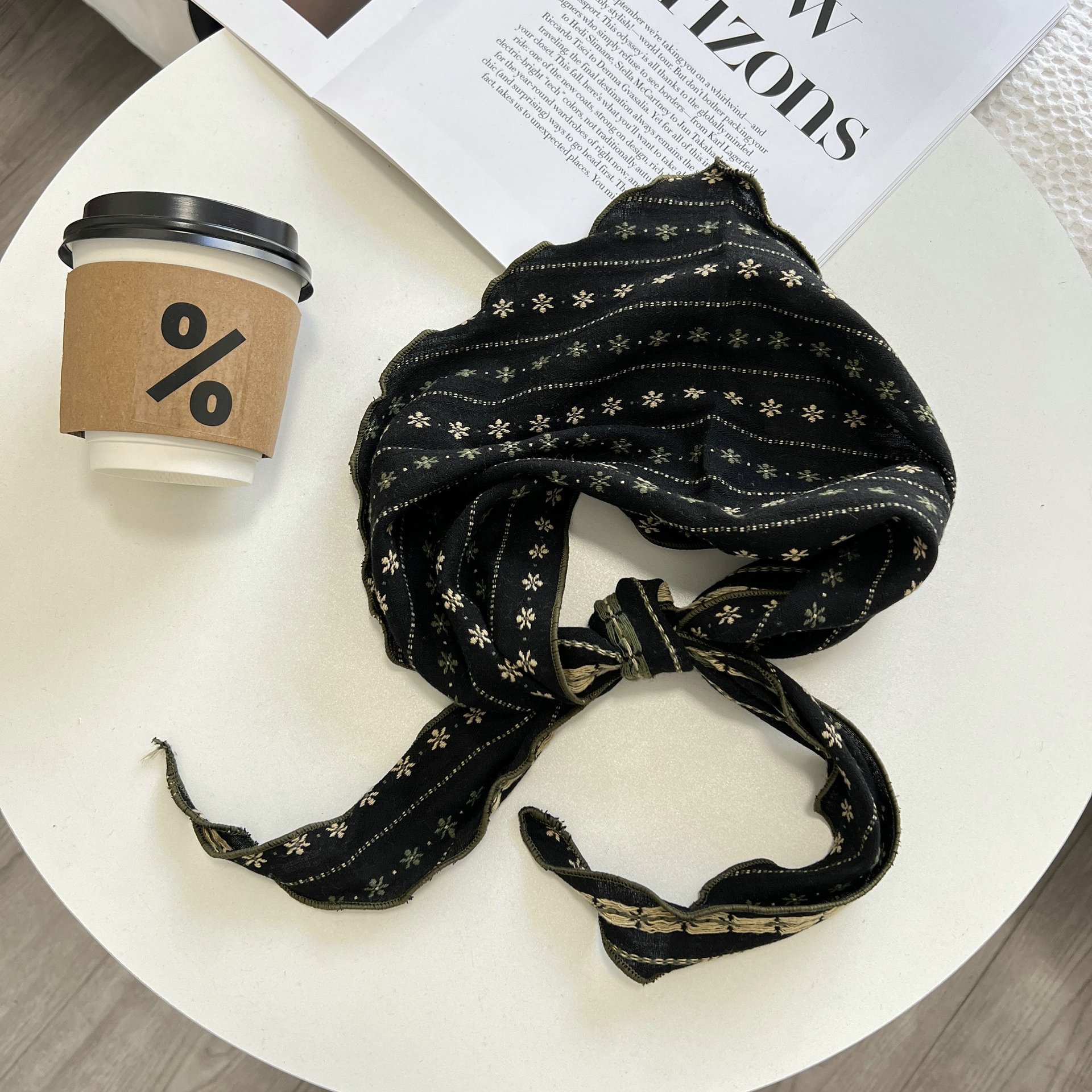 2025 Foulard triangulaire en coton et lin doux, imprimé cachemire floral, foulards décoratifs pour le cou et la tête, bandanas longs, châle, bandeau