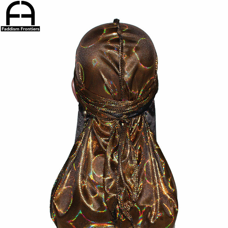 InjDuRag Doo Rag pour hommes, Turban coloré, Bandanas soyeux, Vêtements de sauna au laser, Chapeau 7,5, Accessoires pour cheveux, Nouveau