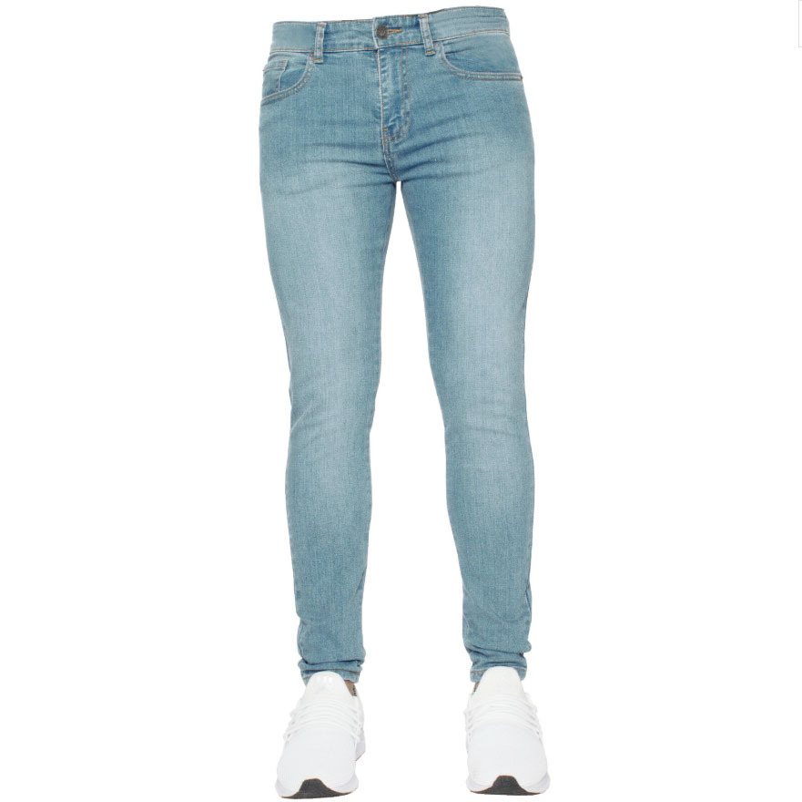 Haute qualité Stretch élastique jean moulant hommes européen américain classique solide lavé Denim pantalon décontracté pantalons Hombre Joggers