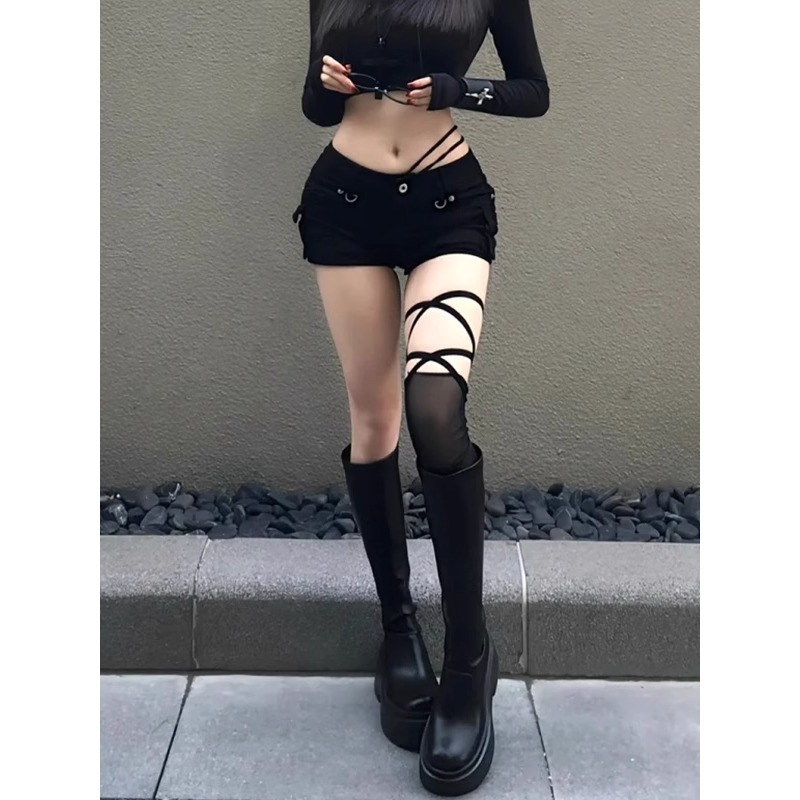 Femme jean pour femme taille basse jean Baggy Denim Shorts grande taille pantalon femme Coquette vêtements d'été Shoujo fille Style Jorts