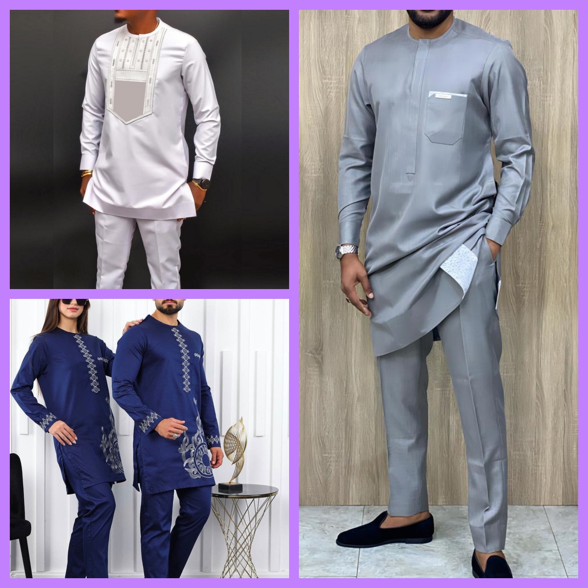 Costume africain élégant pour hommes, robe Agbada deux pièces, veste et pantalon de mariage, costume de mariage, style ethnique africain, 2024