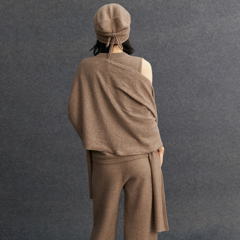 Écharpe de luxe haut de gamme pour femme en 100% cachemire bébé, tricotée, longue, style châle, douce et chaude, pour automne-hiver, modèle basique