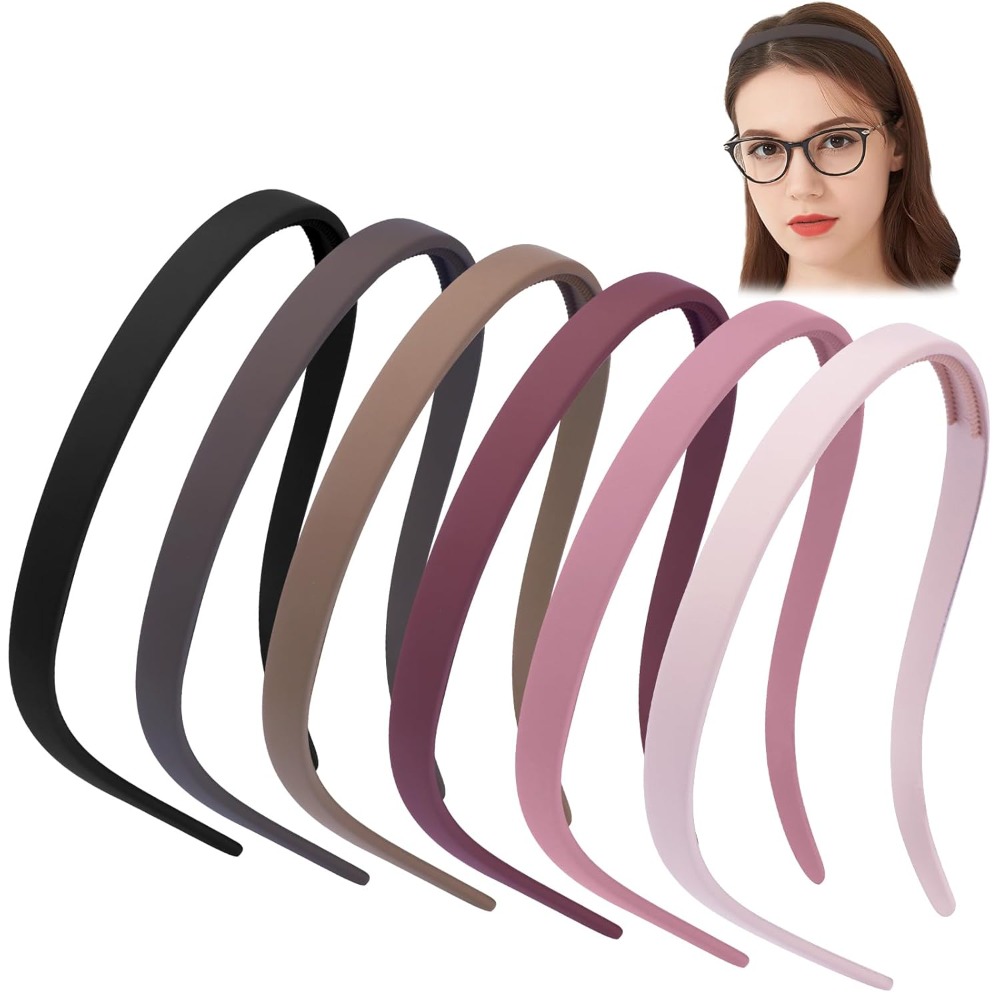 Serre-têtes pour porteurs de lunettes, sans pression, anti-mal de tête, confortables, avec dents antidérapantes, pour femmes et filles
