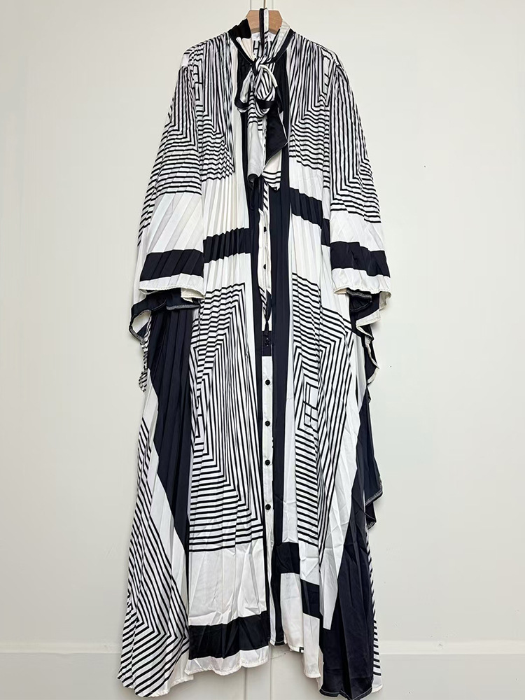 Robe Maxi élégante à imprimé floral pour femmes, manches chauve-souris, à lacets, style Boho irrégulier, Robe de soirée, haute qualité, jupe mode féminine d'automne