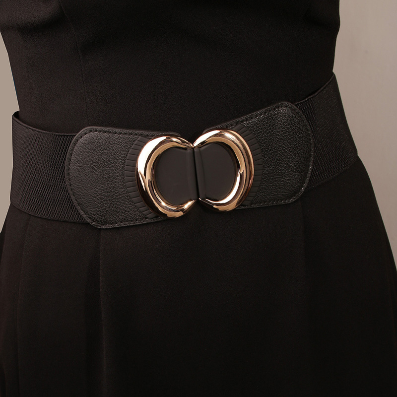 Ceinture à boucle incrustée avec cordon élastique, doudoune large de style coréen pour femmes à la mode