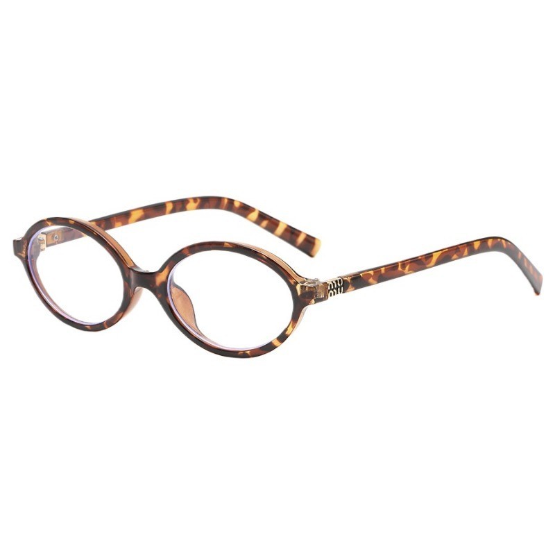 Lunettes de forme ovale, élégantes et rétro, polyvalentes pour hommes et femmes, lunettes anti-lumière bleue décontractées pour tous les jours