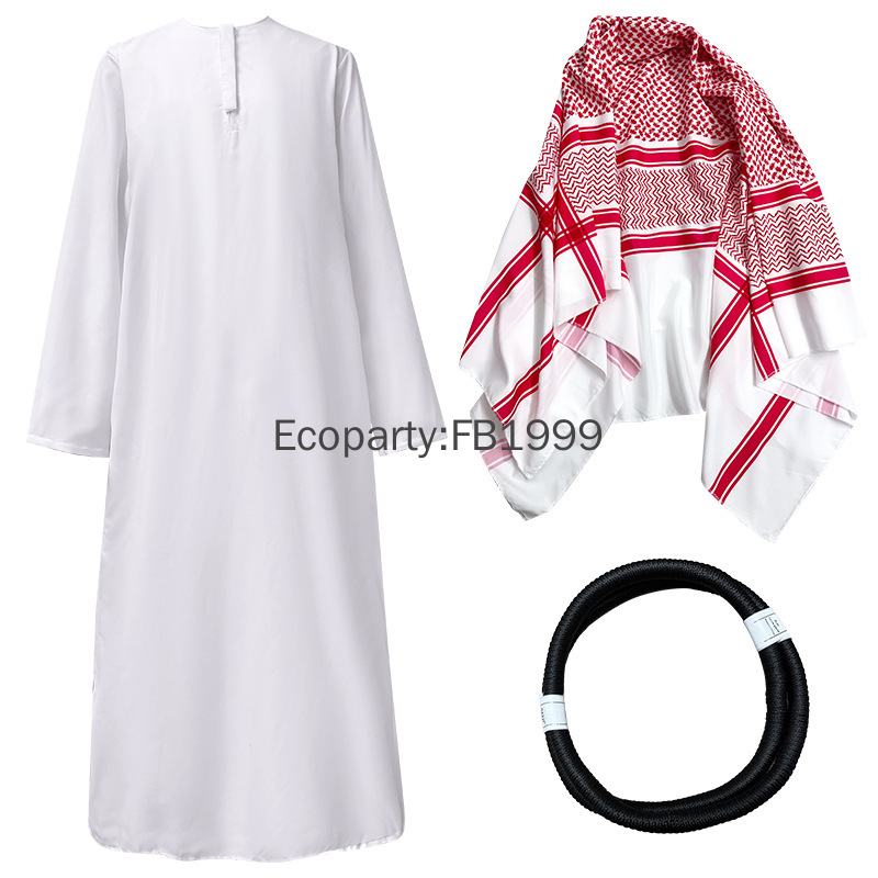 Adulte arabie arabe Sheikh Costume hommes Halloween drôle berger Prince arabe Cosplay tenues pourim Spoof thème fête habiller