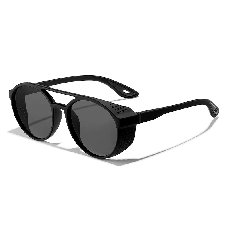 Lunettes de soleil polarisées rondes, lunettes de soleil de sport pour la course à pied, la pêche, la conduite, pour hommes et femmes