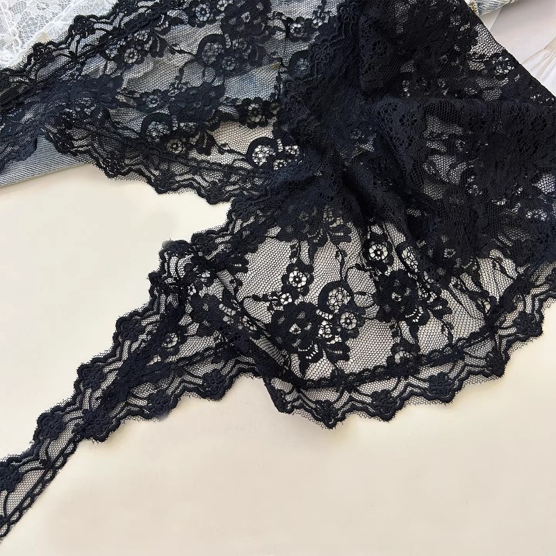 Foulard triangulaire en dentelle printemps-été pour femme, 2-en-1 : foulard de taille et bandana vintage Y2K pour filles, accessoire de coiffure