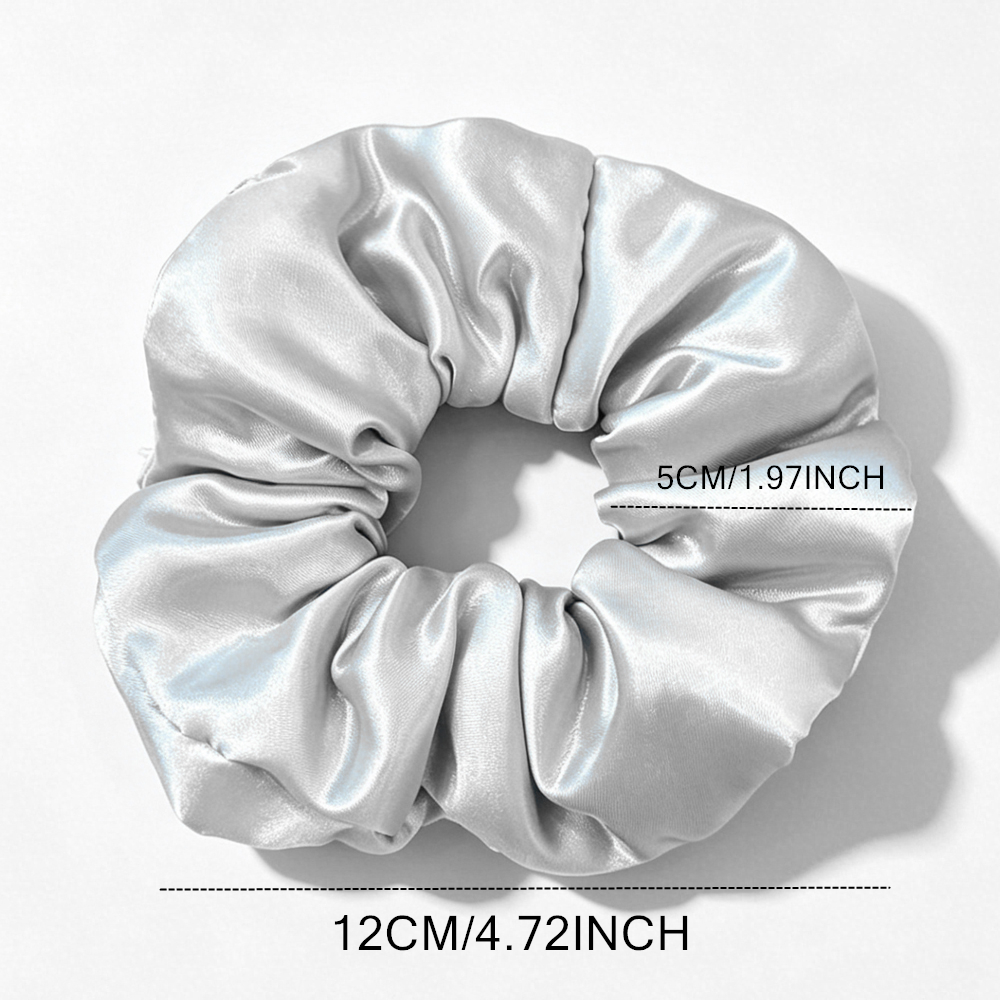 Lot de 2 chouchous en satin pour cheveux, rembourrés en coton, doux pour le sommeil, accessoires capillaires protecteurs pour femmes