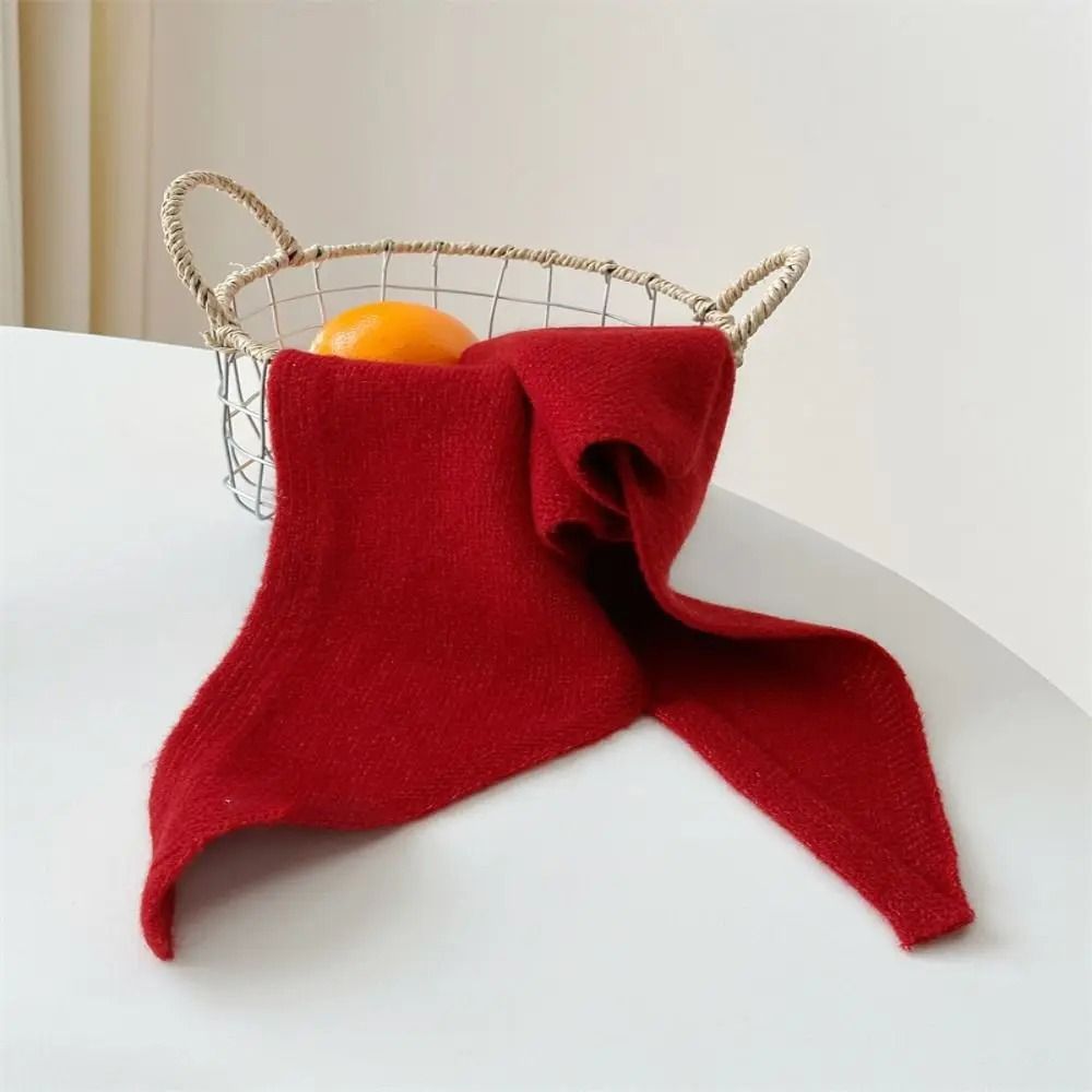 Écharpe triangulaire en laine de style coréen pour femme, châle chaud, écharpe de sauna, document solide, nouvelle mode, hiver