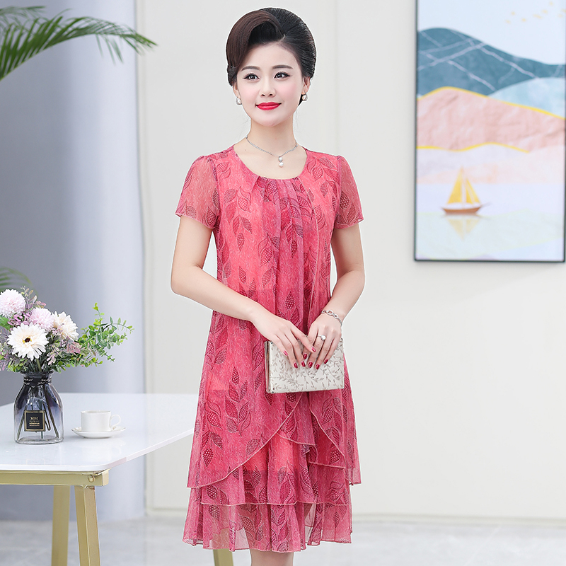 Robe d'été décontractée à manches courtes, col rond, imprimé Floral, robe de soirée élégante, 5XL, vêtements pour femmes, nouvelle collection