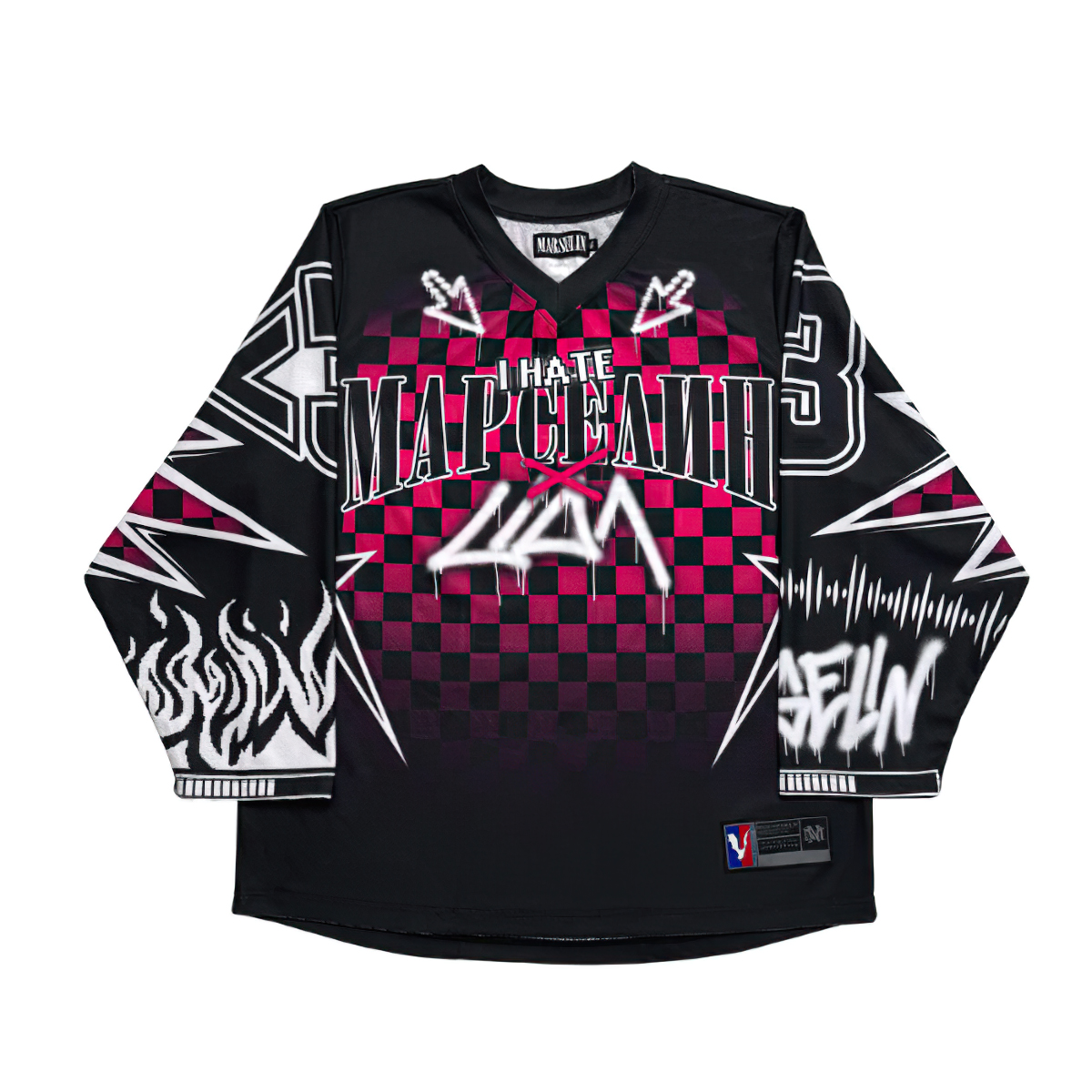 Russie Р®к-Navoз Б Нав eusг Б Jersey Manches Longues T-shirt Hommes Femmes Harajuku Maillot de Baseball Décontracté Hauts Vêtements Classiques Surdimensionnés