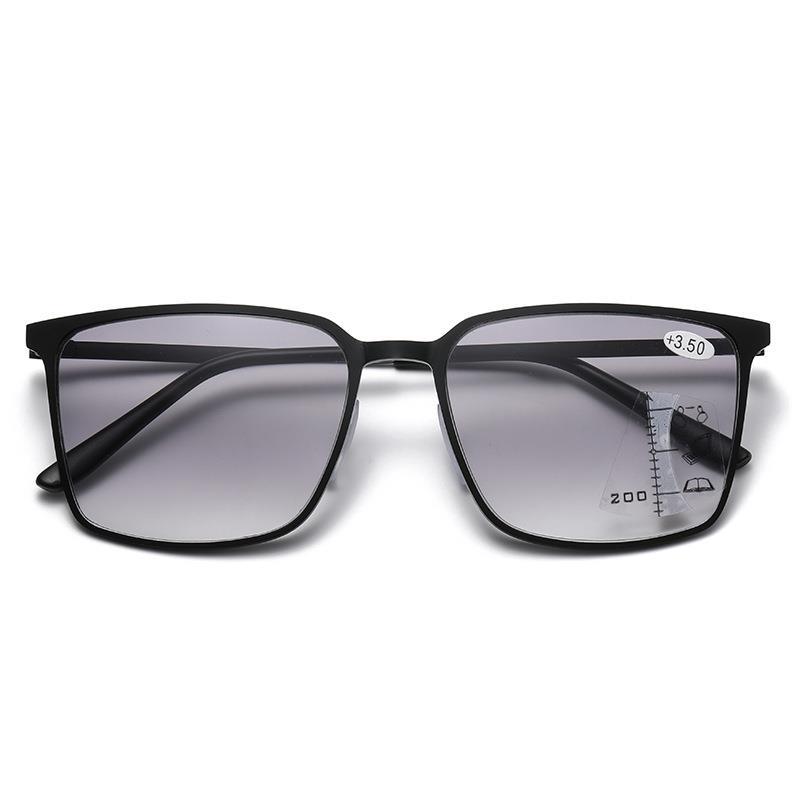 Lunettes multifocales progressives pour hommes et femmes, Design de luxe, carrées, finition proche de loin, lunettes de lecture unisexes, lunettes dioptrie