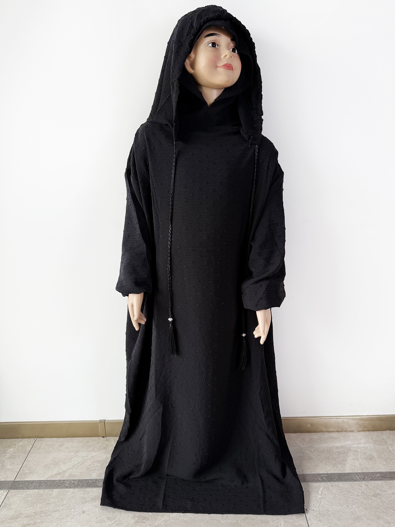 Filles enfants Eid coton prière vêtement Long Khimar Hijab filles musulmanes Robe islamique couverture complète Robe turquie Abaya pour Ramadan