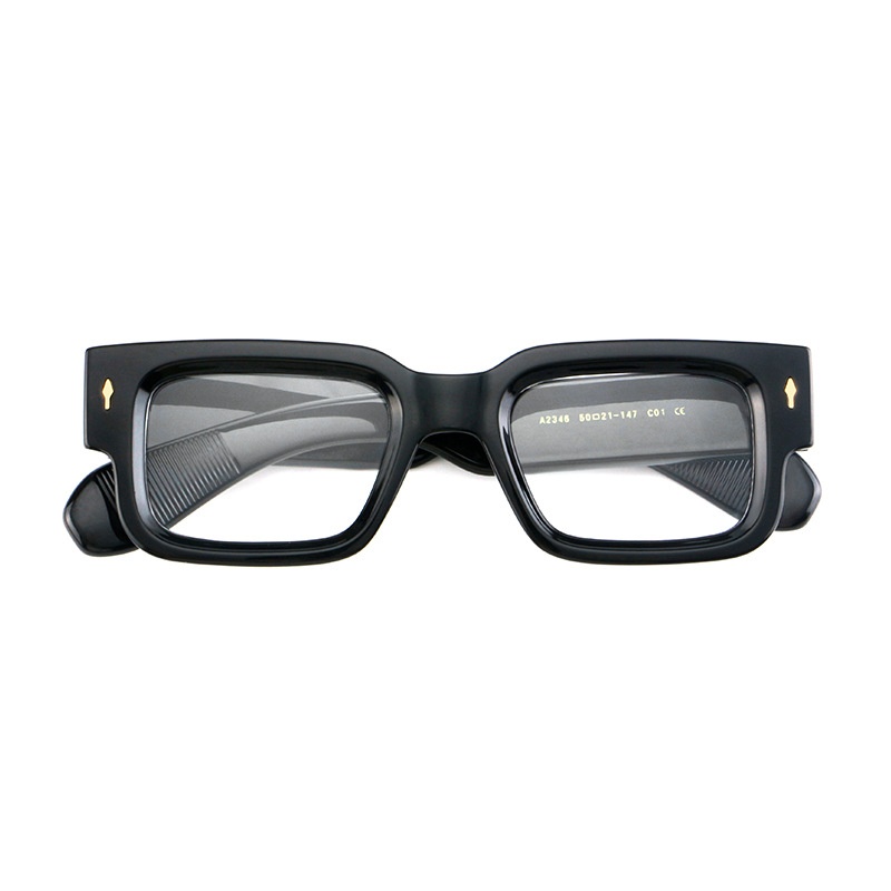 Nouvelle monture de lunettes carrée pour hommes et femmes, monture de lunettes rétro, monture optique de haute qualité, monture de prescription 2346