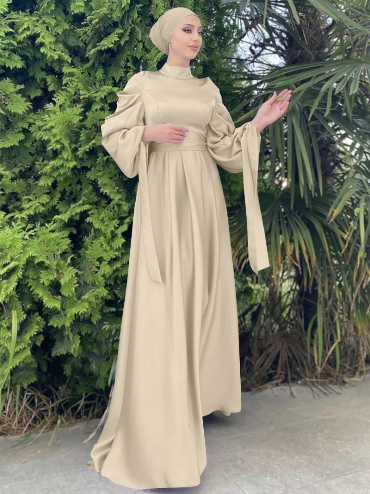 Eid Maroc Robe Femmes Musulman Abaya Arabe Hijab Dubaï Islam Caftan Robe Longue Musulmane Robes Largos Ramadan 2025