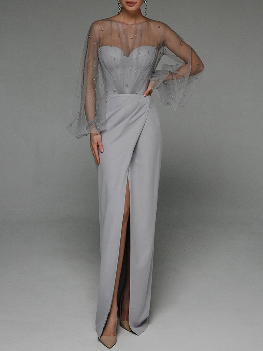 Robes de mariée sexy pour femmes décontracté col rond solide robe longue ample printemps et été musulman Drsss femmes robe de soirée robes