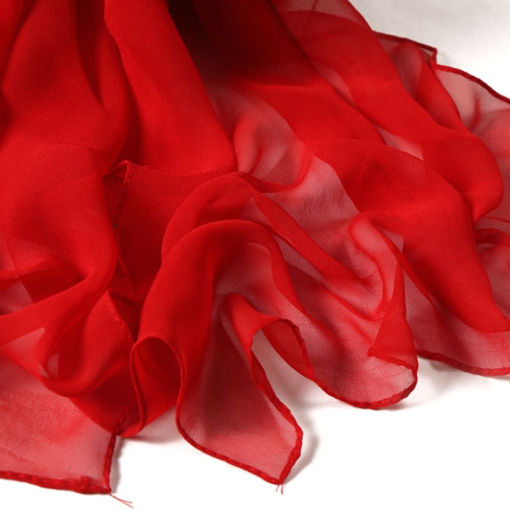 Élégant foulard en mousseline pour femme, couleur unie, châles et étoles longs et doux, respirants, fins, pour la plage, protection solaire, hijab