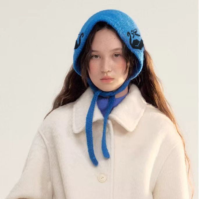 Mignon tricoté Triangle écharpe bandeau femmes Protection des oreilles hiver chaud hirondelle conception bandeau accessoire élégant
