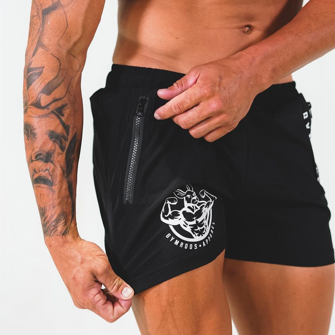 Short chaud pour hommes, survêtement d'entraînement, de gymnastique, à séchage rapide, léger, pantalon court de musculation