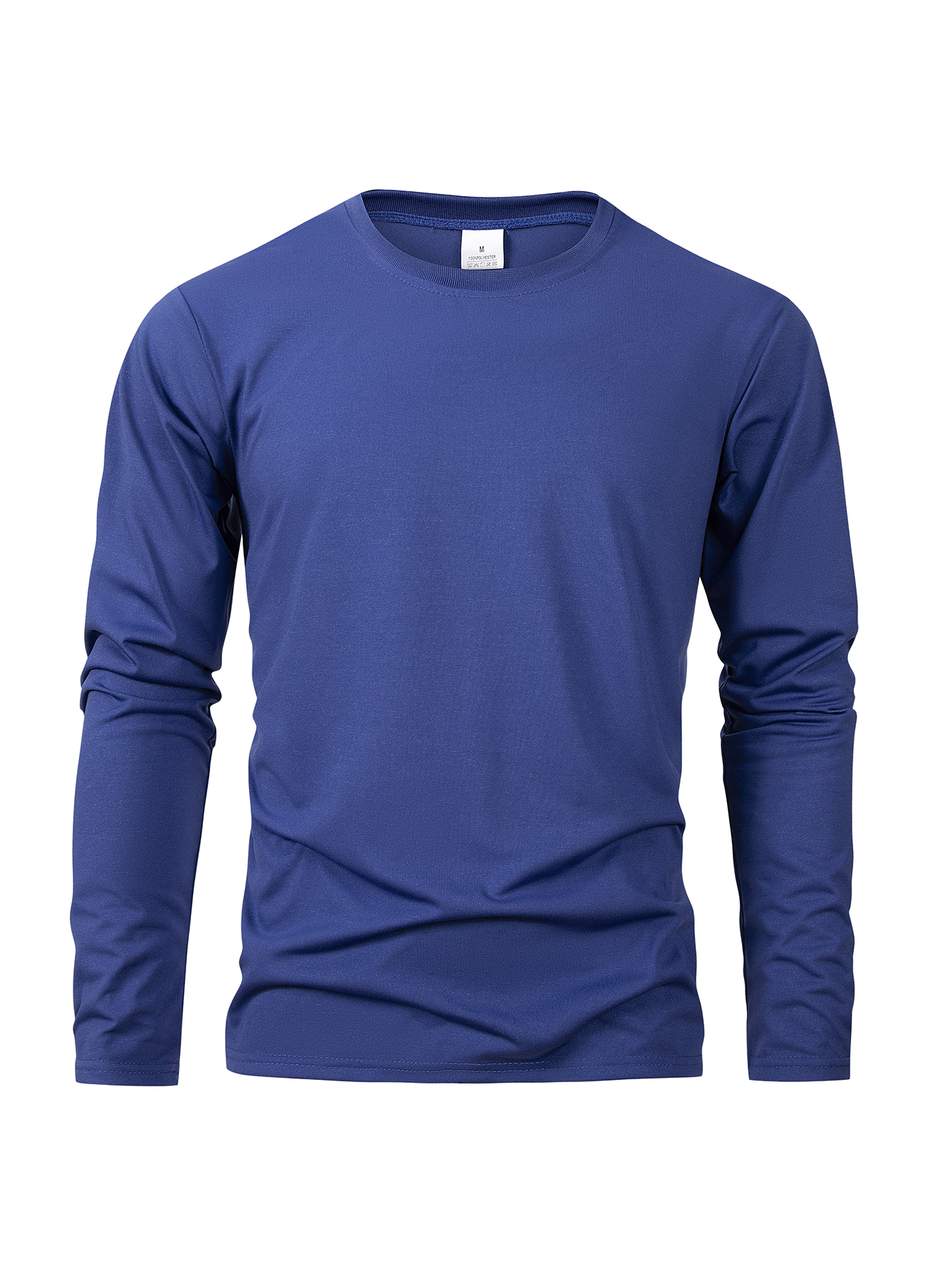 Printemps automne hommes T-shirts à manches longues décontracté hauts couleur unie haute qualité noir T-Shirt classique hommes vêtements