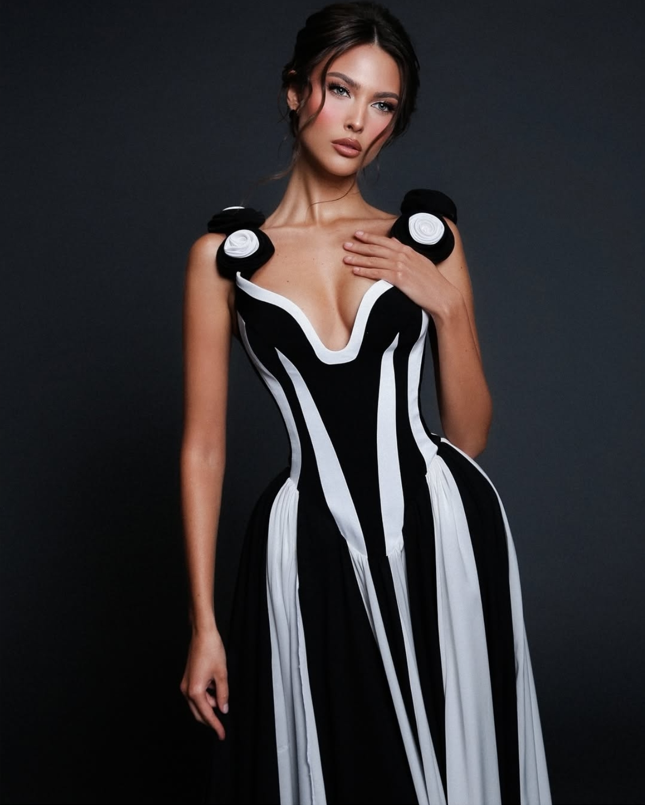 Robe longue à col en V pour femme, robe de soirée, tambour con, bandage, mariage, anniversaire, mode sexy, printemps, nouveau, 2025