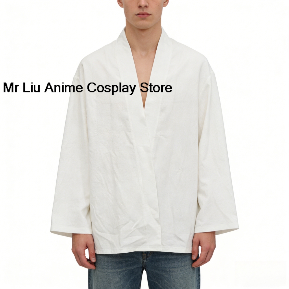 Kimono Cardigan en Coton Imprimé 3D pour Hommes et Femmes, Robe Longue à Manches Longues, Vêtement de Détente Ouvert sur le Devant, Streetwear Respirant