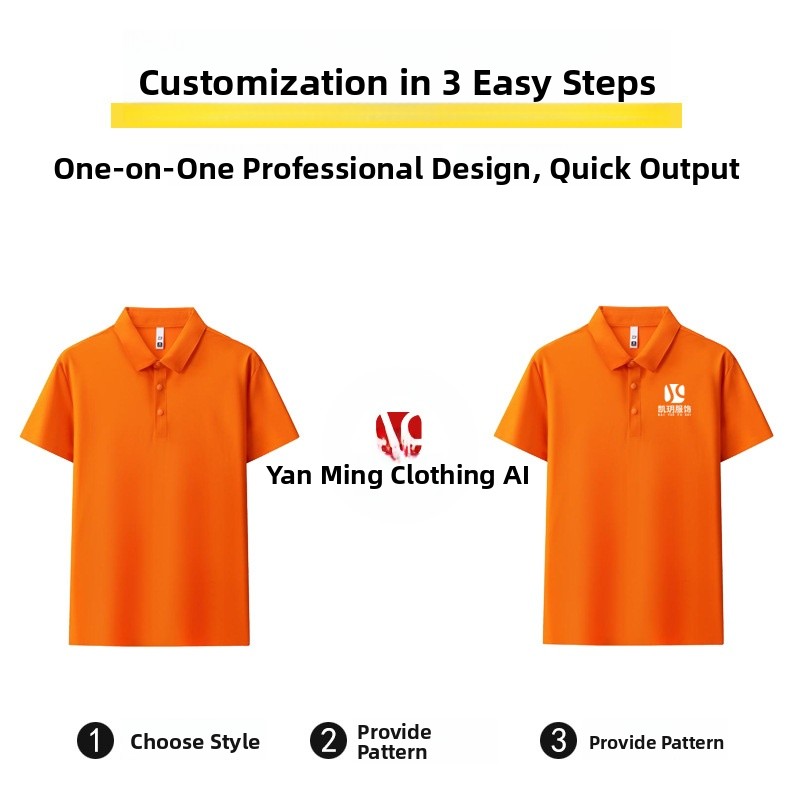 Polo en soie glacée Ice Sensation, personnalisable avec logo, tenue de travail, manches courtes, été, chemise culturelle d'entreprise ou de groupe, broderie