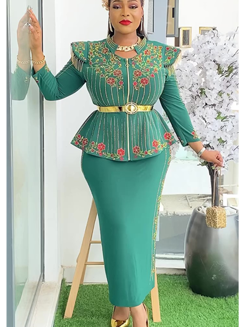 Vêtements africains pour femmes, ensemble 2 pièces, hauts et jupes, costumes Dashiki Ankara, tenues de turquie, robe grande taille, robes de fête de mariage