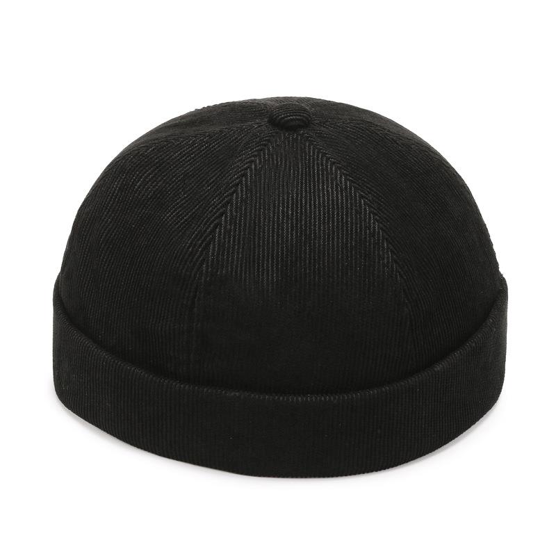 Mode hommes Docker casquette Skullcap rétro marin casquette Beanie chapeaux hommes femmes seau casquette sans bride chapeau Skullcap Bonnet Hip Hop chapeau