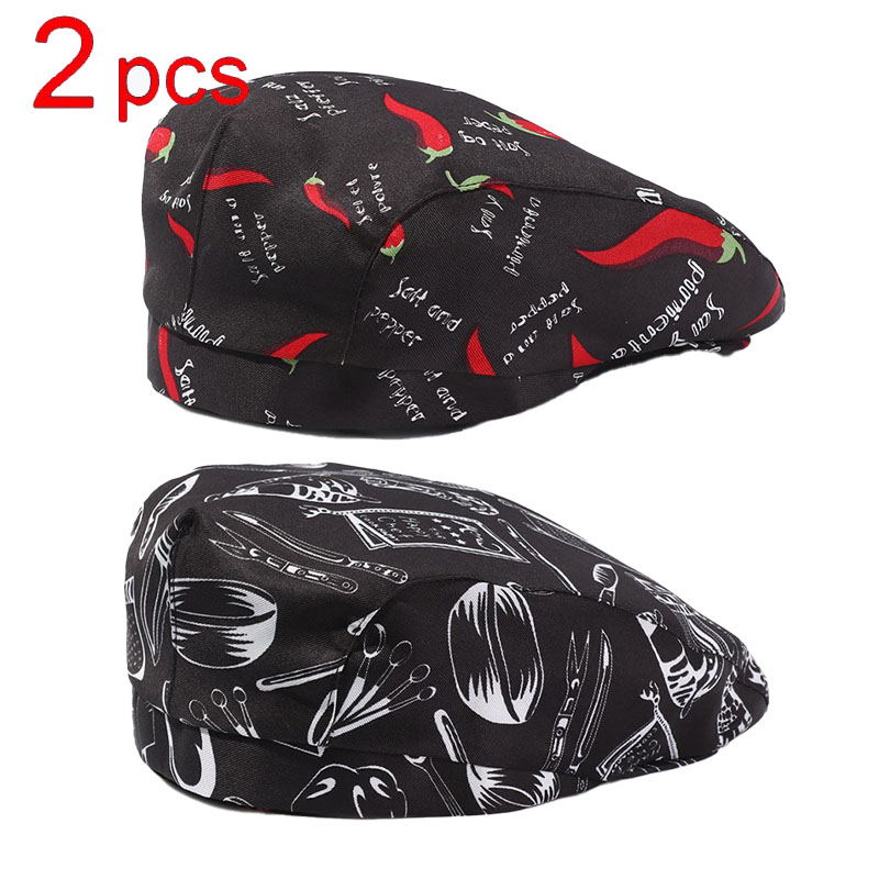 Chapeau de cuisinier pour la restauration, 5/2/1 pièces, casquette de travail de cuisine pour services alimentaires, hôtel, restaurant, cantine, pâtisserie, cuisine domestique, béret de chef